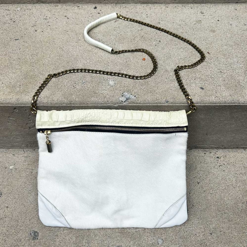OPELLE White Crossbody (Only one made by the designer)